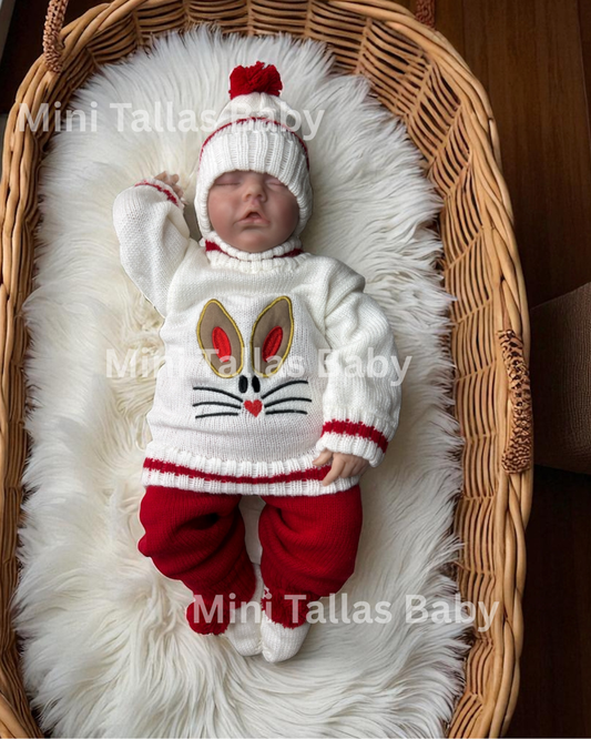 CONJUNTO DE CONEJITO ROJO